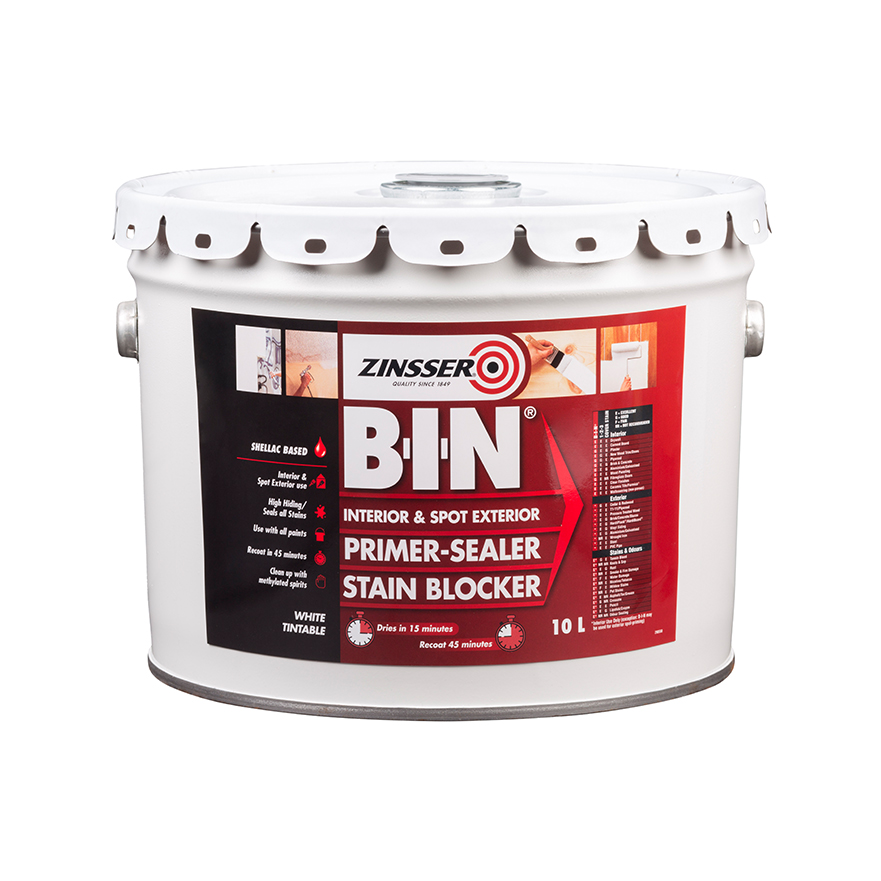 Zinsser BIN® ShellacBase Primer Sealer Stain Killer 20L Inspirations Paint